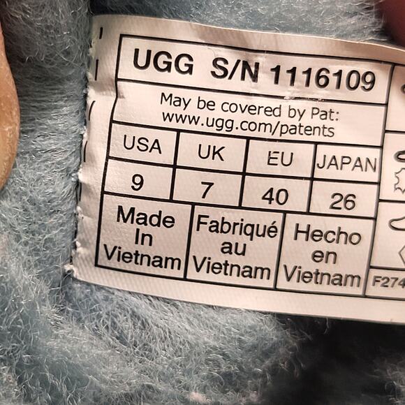 UGG Women's Classic Ultra Mini blue size women's bootie size 9 - Picture 8 of 8